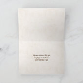 Touw Papa ontwerp op teak Kaart (Binnen)