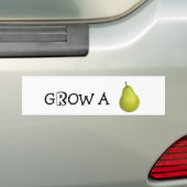 Touwen van een pear bumper sticker (Op auto)