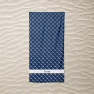 Touwen Zeilen Nautiek Navyblauw Strandlaken