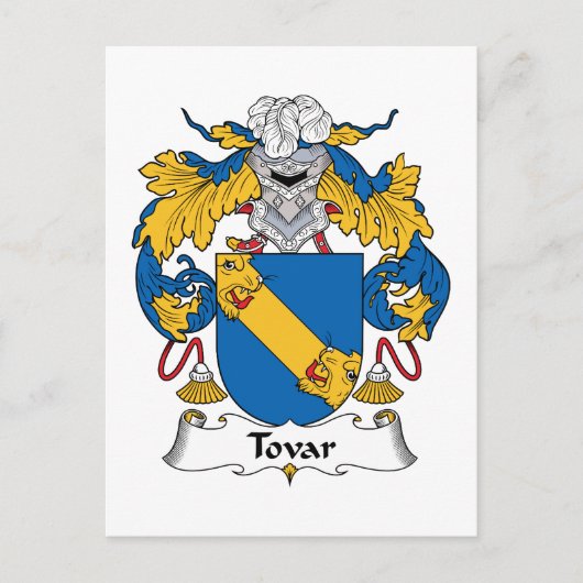 Tovar Family Crest Briefkaart (Voorkant)
