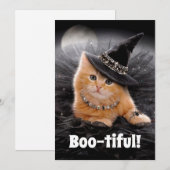 Toveerachtige Heksenkitten Kaart (Voorkant / Achterkant)