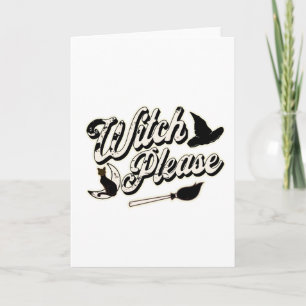 Tovenaar alsjeblieft,  Halloween Grappig Kaart