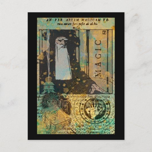 tovenaar briefkaart (Voorkant)