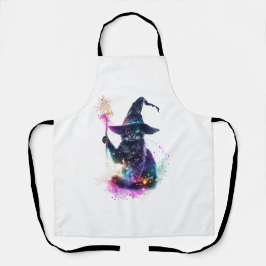 Tovenaar Cat Magic Schort (Voorkant)