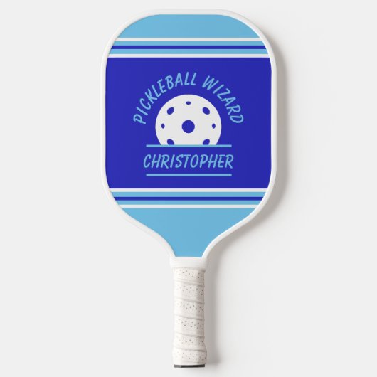 Tovenaar Cute Pickleball Naam Ball Blue Sports Pro Pickleball Paddle (Voorkant)