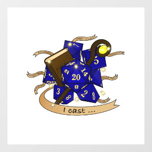 Tovenaar Dobbelsteen Ontwerp Raamsticker