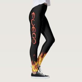 Tovenaar Fire FUEGO Leggings die Pizza Lord runnen