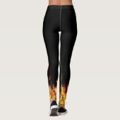 Tovenaar Fire FUEGO Leggings die Pizza Lord runnen (Achterkant)