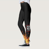 Tovenaar Fire FUEGO Leggings die Pizza Lord runnen (Links)