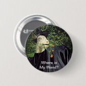 Tovenaar Halloween Goat Ronde Button 5,7 Cm (Voorkant /achterkant)