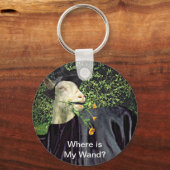 Tovenaar Halloween Goat Sleutelhanger (Voorkant)