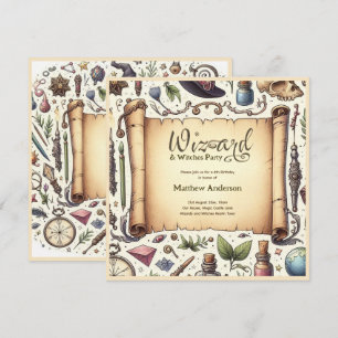  Tovenaar Heksen Party Magische Wands Petten Kaart