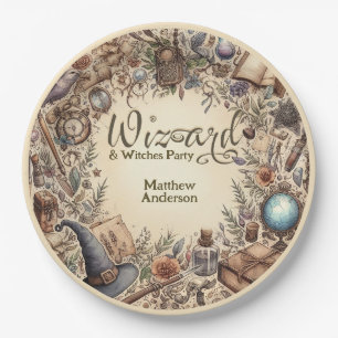 Tovenaar Heksen Party Magische Wands Petten Papieren Bordje
