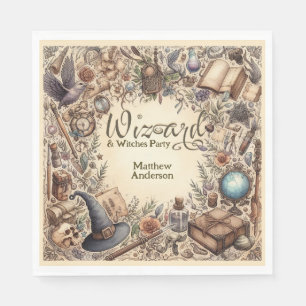 Tovenaar Heksen Party Magische Wands Petten Servet