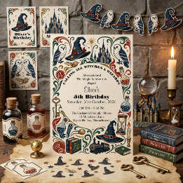 Tovenaar & Heksen Verhaalboek Magie Vintage Verjaa Kaart