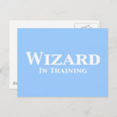 Tovenaar in training geschenken briefkaart (Voorkant / Achterkant)