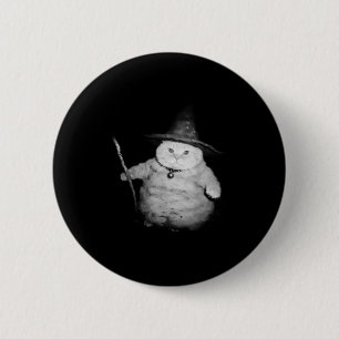 tovenaar kat raar grappig Halloween kat meme Ronde Button 5,7 Cm