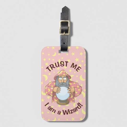 Tovenaar met Ball Bagagelabel (Voorkant (verticaal))