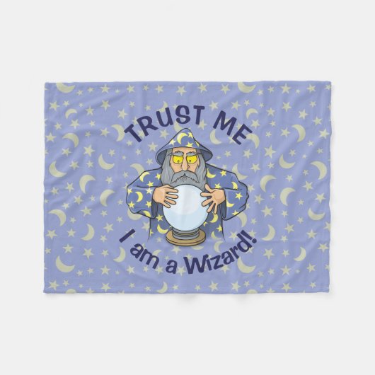 Tovenaar met Ball Fleece Deken (Voorkant (Horizontaal))