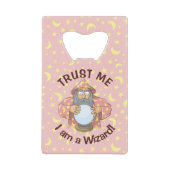 Tovenaar met Ball Kredietkaart Flessenopener (Voorkant)