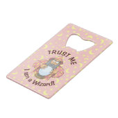 Tovenaar met Ball Kredietkaart Flessenopener (Voorkant Gekanteld)