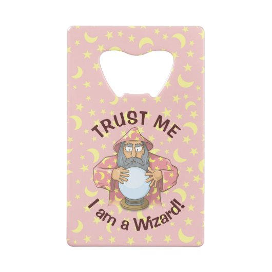 Tovenaar met Ball Kredietkaart Flessenopener (Achterkant)