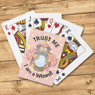 Tovenaar met Ball Pokerkaarten