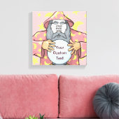 Tovenaar met uw gezicht canvas afdruk (Insitu (Woonkamer))