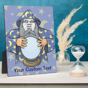 Tovenaar met uw gezicht fotoplaat