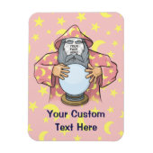 Tovenaar met uw gezicht magneet (Verticaal)