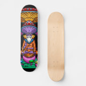 Tovenaar paddenstoel hoofd skateboard (Voorkant)