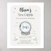 Tovenaar Party Time Capsule Sign Poster (Voorkant)