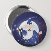Tovenaar Ronde Button 4,0 Cm (Voorkant /achterkant)
