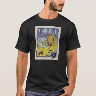 Tovenaar van de laffe Lion Oz Book Page T-shirt