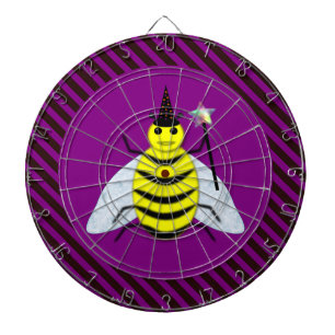 Tovenaar van de Magische Bee Halloween Paars en Bl Dartbord