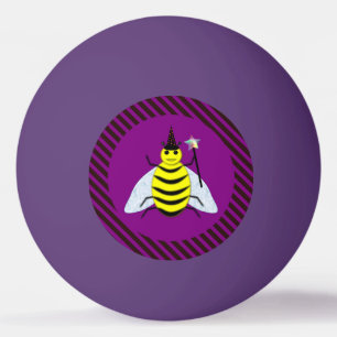 Tovenaar van de Magische Bee Halloween Paars en Bl Pingpongballen