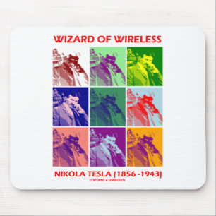 Tovenaar van de radio (Nikola Tesla Nine Afbeeldin Muismat