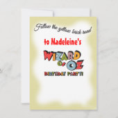 Tovenaar van de Uitnodigingen van de Partij van O (Achterkant)