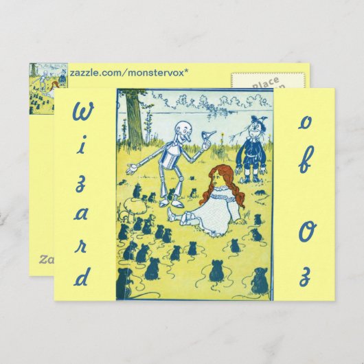 Tovenaar van het Briefkaart Oz (Voorkant / Achterkant)