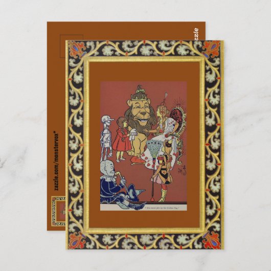 Tovenaar van het Briefkaart Oz (Voorkant / Achterkant)