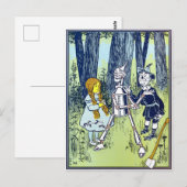 Tovenaar van het Briefkaart van de Illustratie Oz (Voorkant / Achterkant)