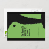 Tovenaar van het Briefkaart van Oz geannoteerd (Voorkant / Achterkant)