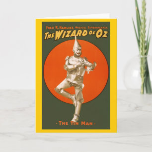 Tovenaar van het Man van Oz Tin -  muziektheater Kaart