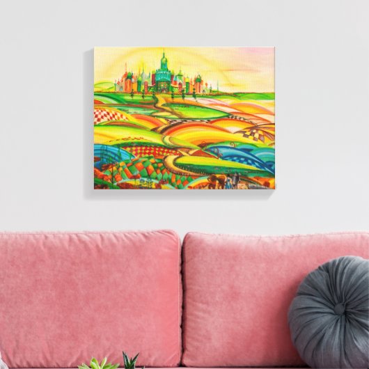 Tovenaar van Oz Art werk Canvas Afdruk (Insitu (Woonkamer))