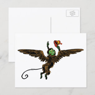  tovenaar van Oz, boze vliegende aap Briefkaart