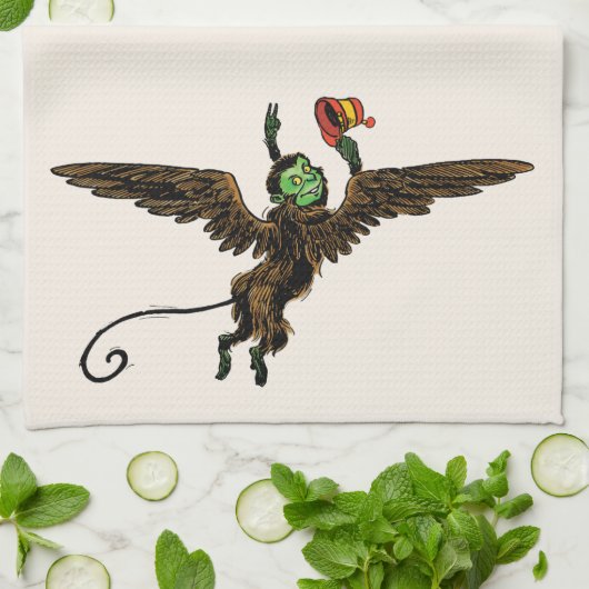 tovenaar van Oz, boze vliegende aap Theedoek (Gevouwen)