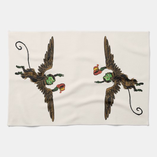  tovenaar van Oz, boze vliegende aap Theedoek (Horizontaal)