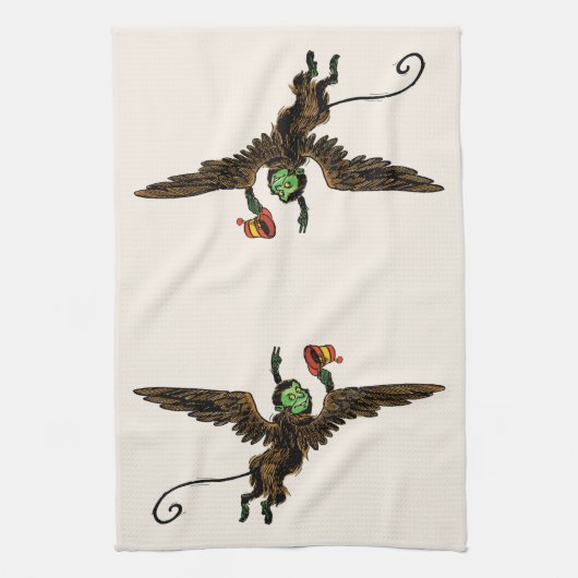 tovenaar van Oz, boze vliegende aap Theedoek (Verticaal)