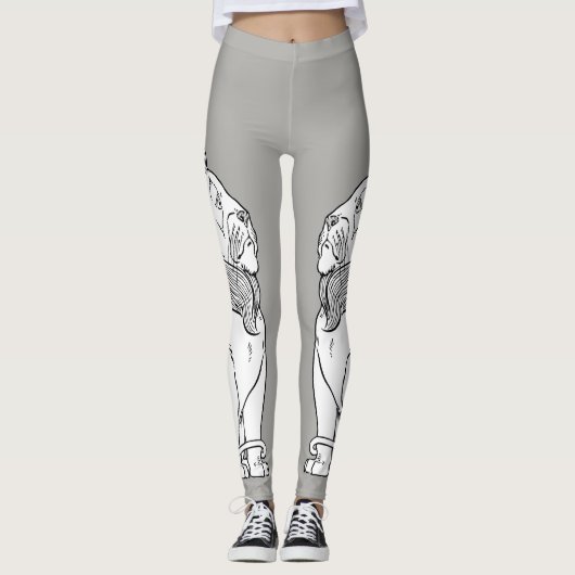  Tovenaar van Oz, Brave Cowarly Lion Leggings (Voorkant)