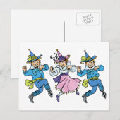  Tovenaar van Oz, Cute Dancing Munchkins! Briefkaart (Voorkant / Achterkant)